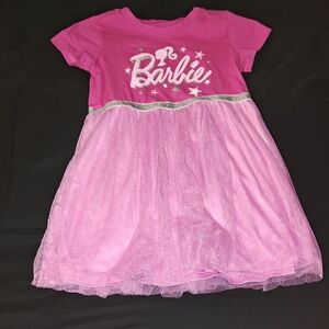 Barbie Pink Dress with Silver Trim